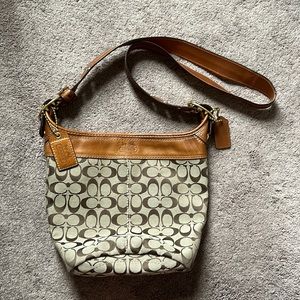 Coach Signature Bucket Hobo Bag